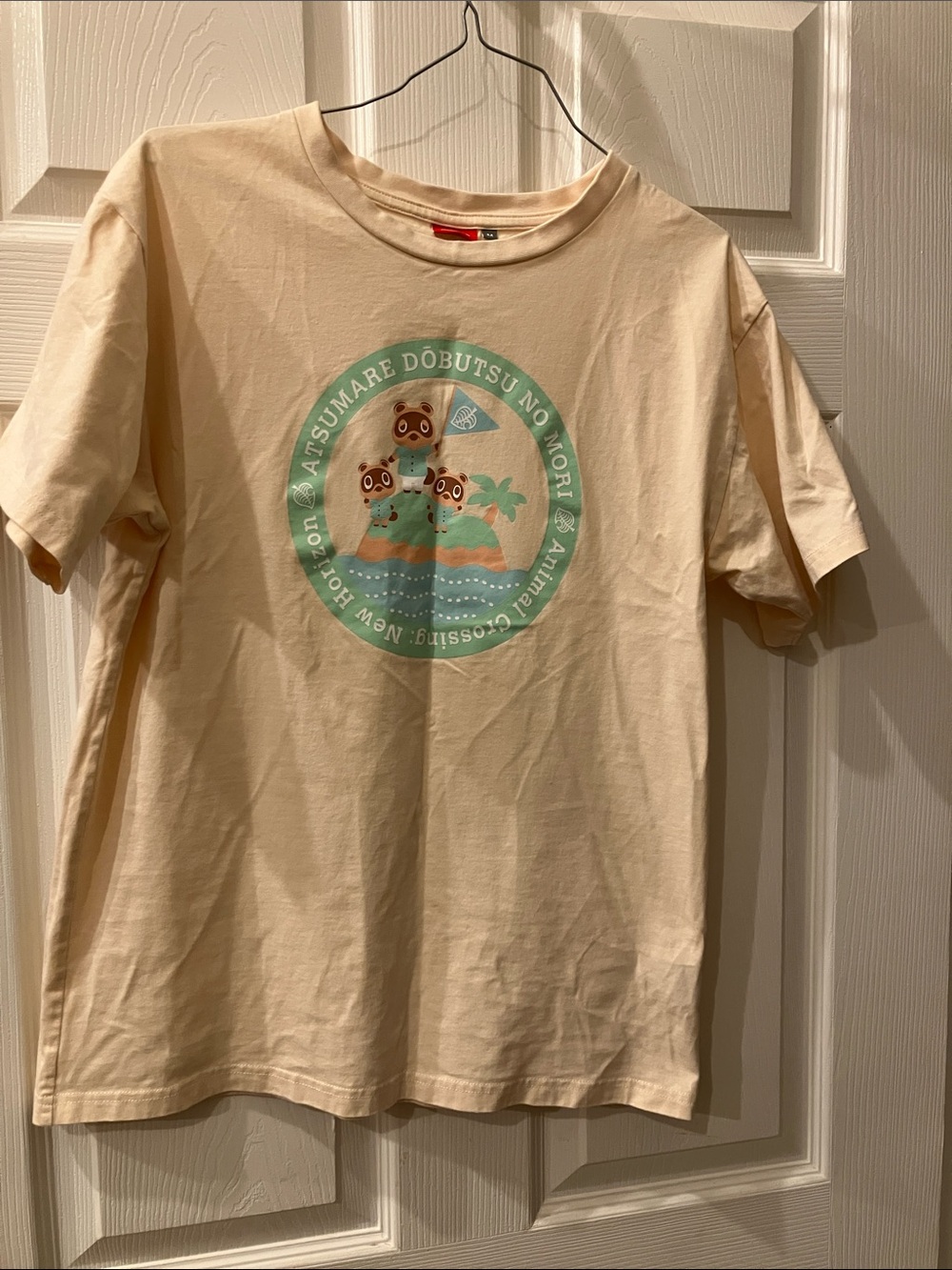 Nintendo Cream Short Sleeve Tee with Mint Island Graphic
